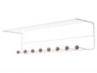 Hat rack Saturnus Wide w. wooden balls