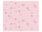 Fleece rug Triangles pink, Design Studio Stijll