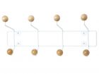 Hat rack Saturnus w. wooden balls - 2