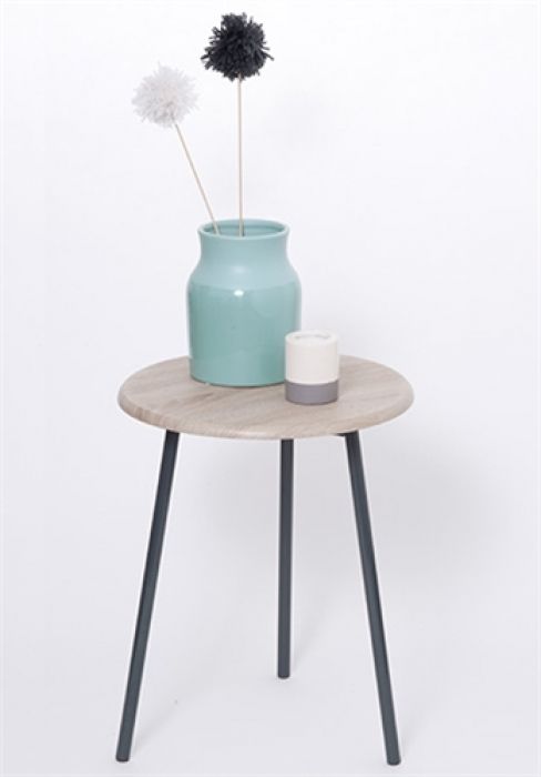 Side table metal grey - 1