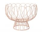 Fruit bowl Wired peach pink metal