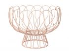 Fruit bowl Wired peach pink metal - 1