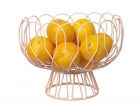Fruit bowl Wired peach pink metal - 2