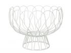 Fruit bowl Wired white metal