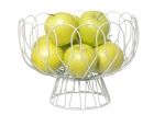 Fruit bowl Wired white metal - 2