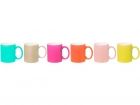 Mugs Sorbet Pop ceramic assorted, D. 8cm, H. 10cm