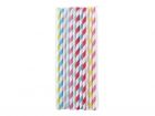 Paper straw set Stripes