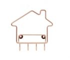 Key hook Home metal copper plated - 1