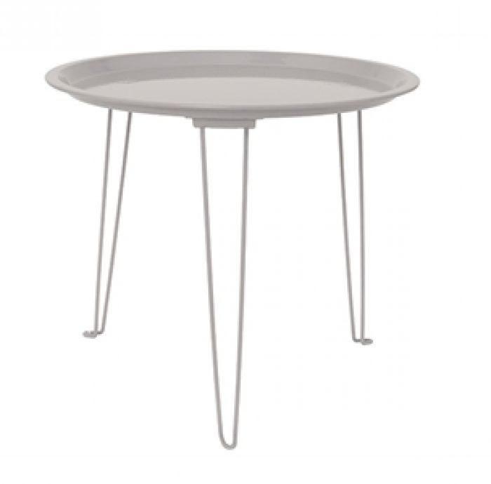 Side table Tray iron mouse grey - 1