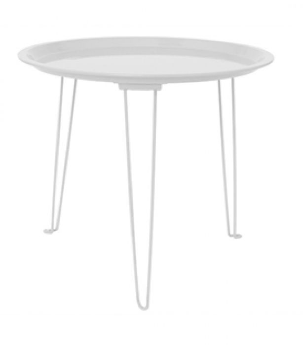 Side table Tray iron white - 1