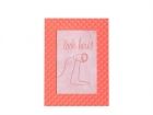 Photo frame Relief alu neon orange medium