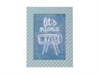 Photo frame Relief alu dusk blue large