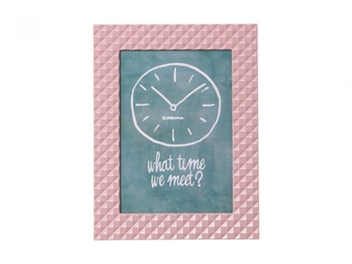 Photo frame Relief alu powdery pink large - 1