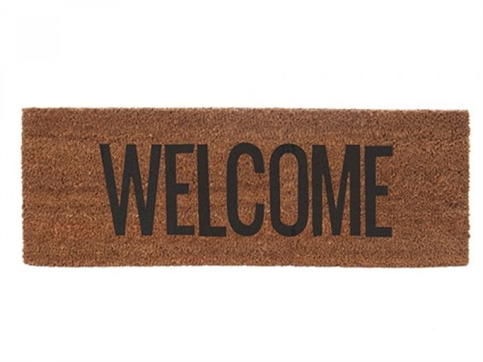 Door mat Welcome black coir - 1