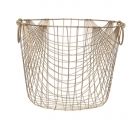 Storage basket Linea metal gold medium