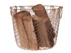 Storage basket Linea metal gold medium - 2