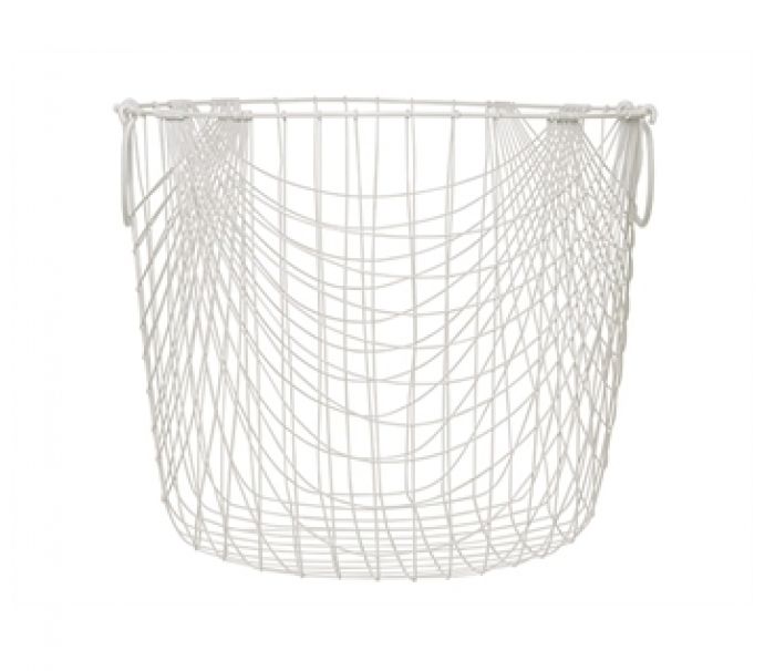 Storage basket Linea metal white large - 1