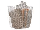 Storage basket Linea metal white large - 2