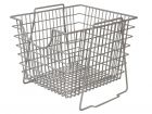 Basket Linea stackable grey large