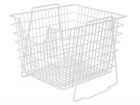Basket Linea stackable white large