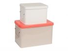 Storage boxes set Colour metal, BOX32 Design