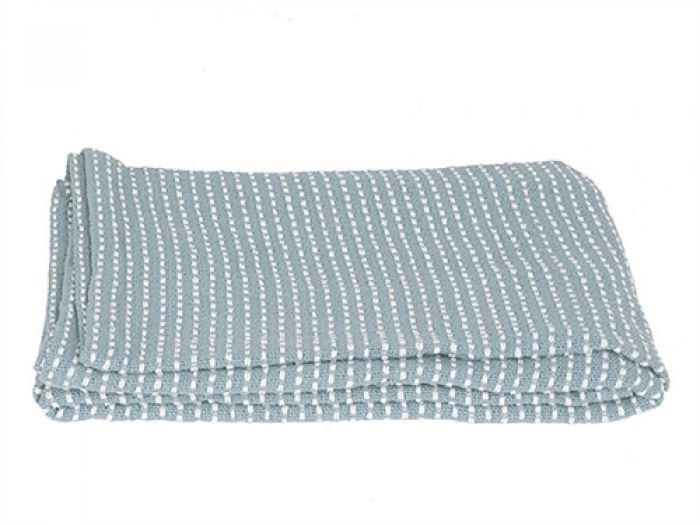 Blanket dusk blue w. white dots - 1