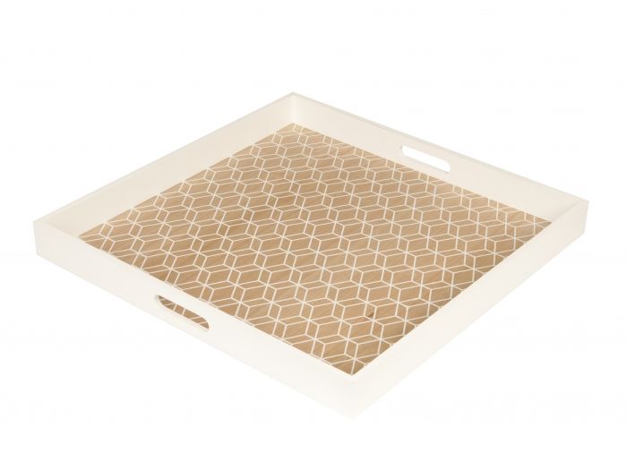 Tray Hexagon wood large - 1