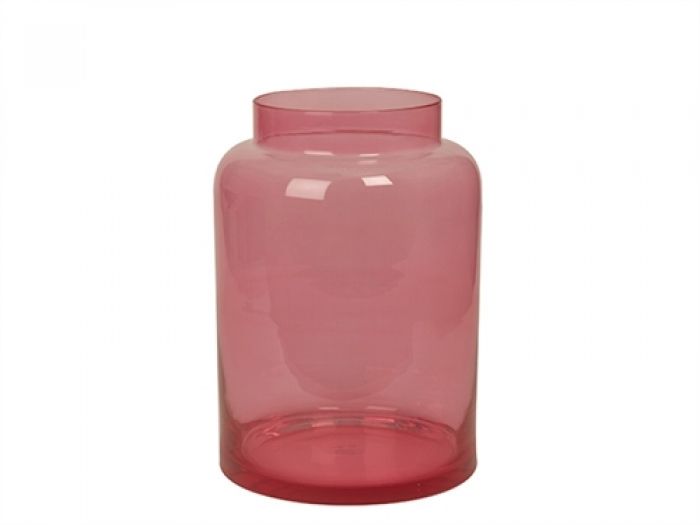 Vase Pure pink transparent glass - 1
