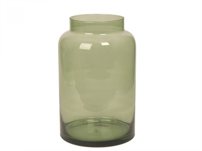 Vase Pure green transparent glass large - 1