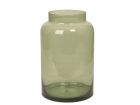 Vase Pure green transparent glass large