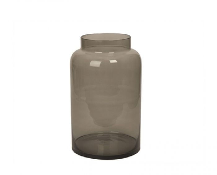 Vase Pure grey transparent glass large - 1
