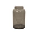 Vase Pure grey transparent glass large