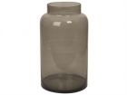 Vase Pure grey transparent glass XL