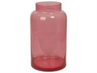 Vase Pure pink transparent glass XL