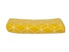 Fleece blanket Hexagon yellow