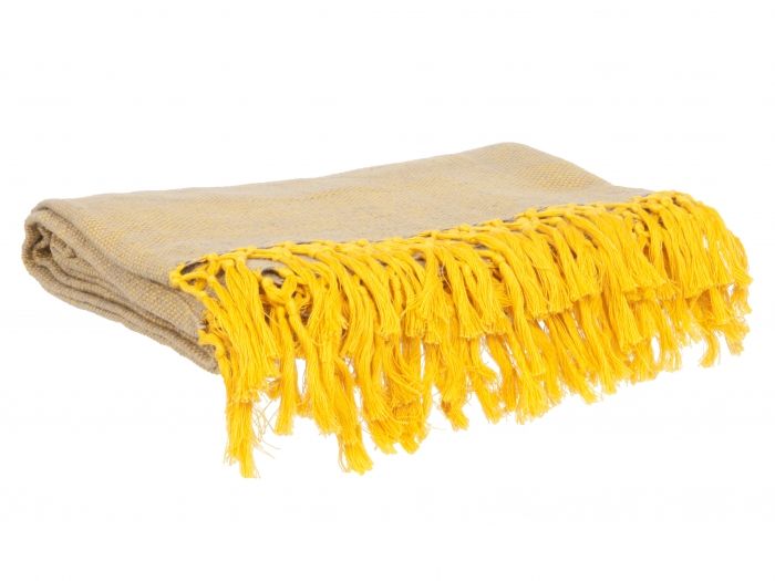 Blanket Weaved Raster ochre yellow - 1