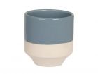 Plant pot Native small light silt w. jeans blue