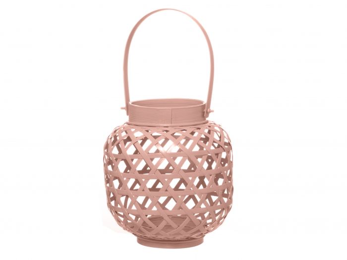 Lantern Web bamboo dusty pink - 1