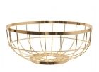 Fruit basket Open Grid metal gold - 2