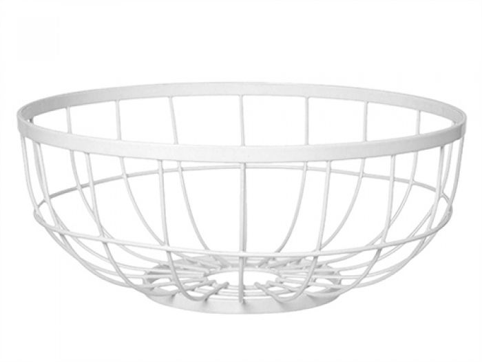 Fruit basket Open Grid metal white - 1