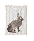 Tea towel Dotty Rabbit cotton w. neon stitch