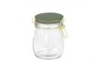 Storage jar Candy glass medium, jungle green lid