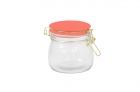 Storage jar Candy glass small, neon orange lid - 1