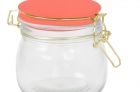 Storage jar Candy glass small, neon orange lid - 2