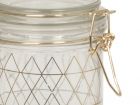 Storage jar Diamonds Pattern gold glass large - 3
