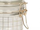 Storage jar Grid Pattern gold glass small - 3