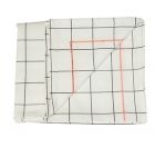 Table cloth Grid w. neon stitching