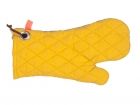Oven glove Heart Confetti cotton ochre yellow - 2