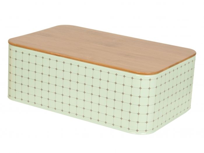 Bread box Tiles tin grayed jade - 1