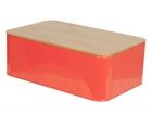 Bread box Solid tin neon orange